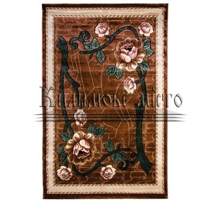 Synthetic carpet Hand Carving 0819A brown - высокое качество по лучшей цене в Украине.